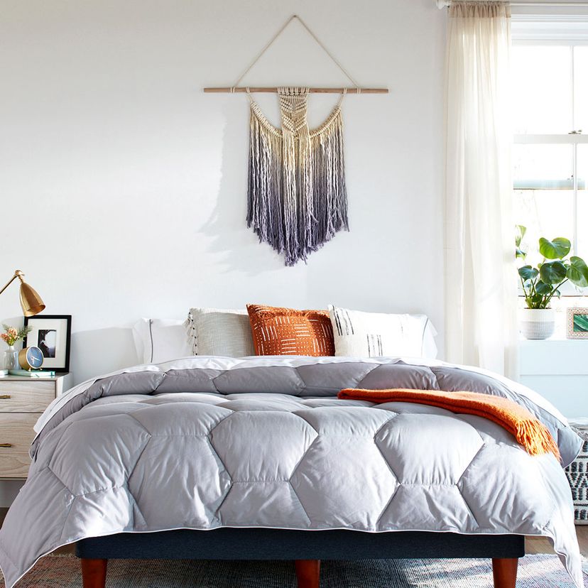 beautiful Layla bed with comforter