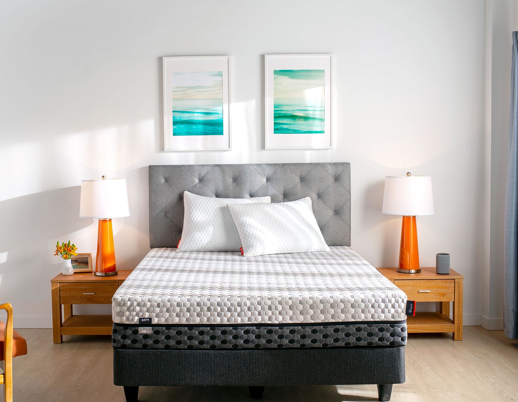 Memory Foam Mattress with two pillows