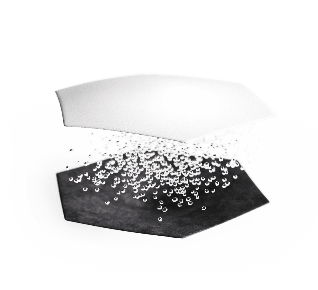 Glass microbeads for clean, quiet relaxation